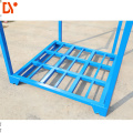 Foldable metal stacking rack for fabric rolls